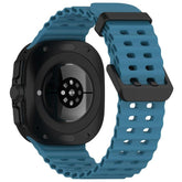 xDfind Ocean Hole Dual Buckle Silicone Watch Band